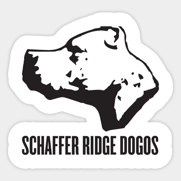 Schaffer Ridge Dogos (B) Sticker by 5ivecanons